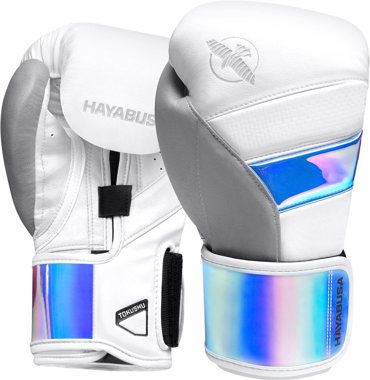 Hayabusa T3 Boxing Gloves -white/iridescent